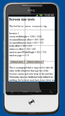 Iphone Css Max Device Width